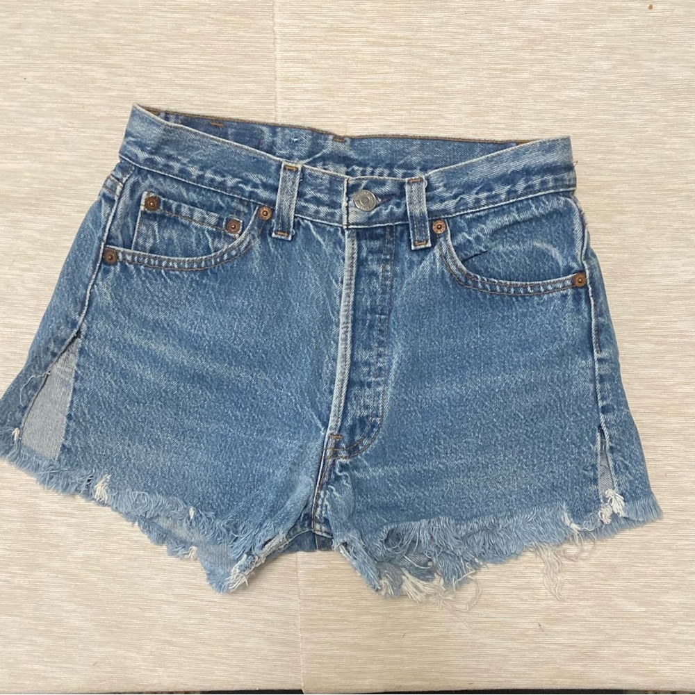 Vintage Levi Cut Off Jean Shirts